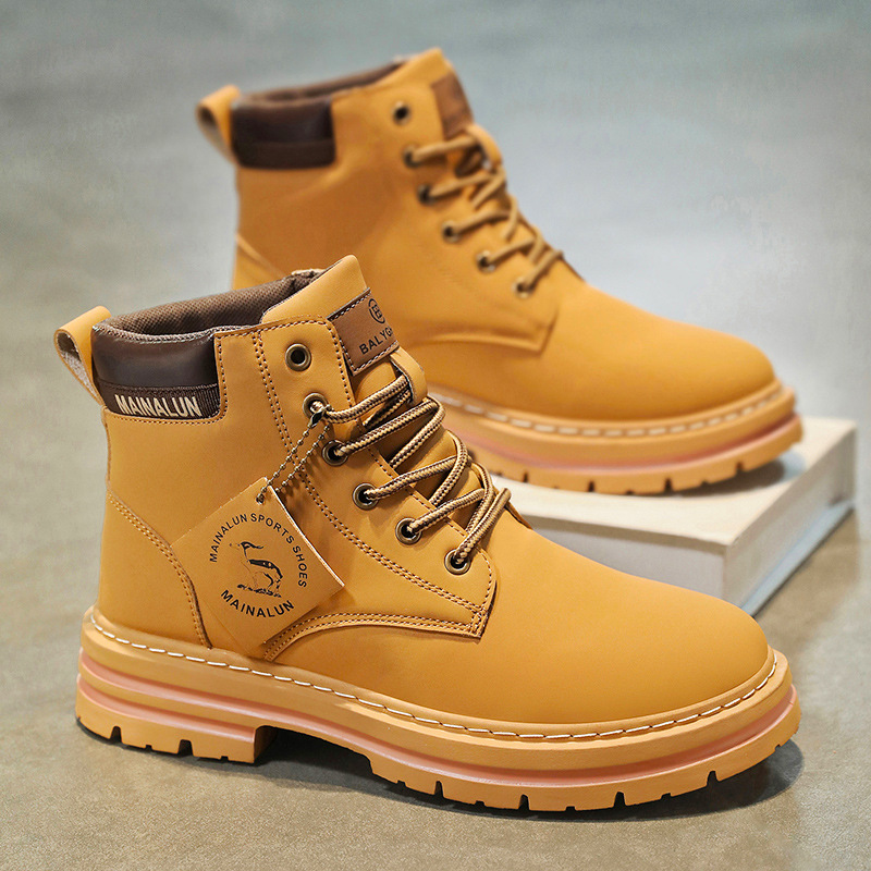 Suede Ankle Boot - Classic Men High Top Boots High