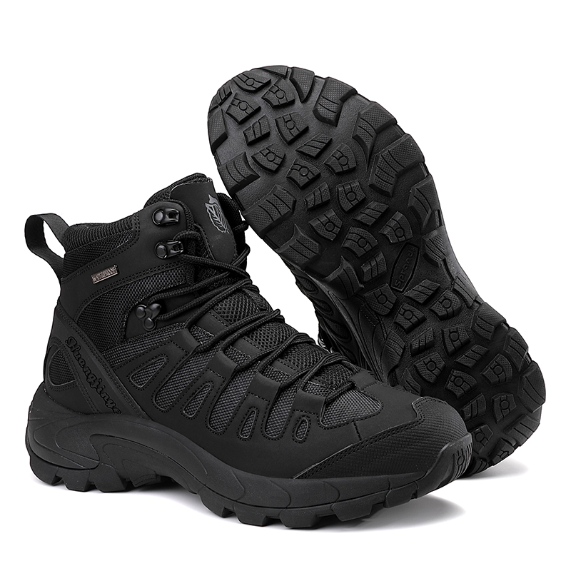 Suede Ankle Boot - Men Army Shoes Waterproof Male Military