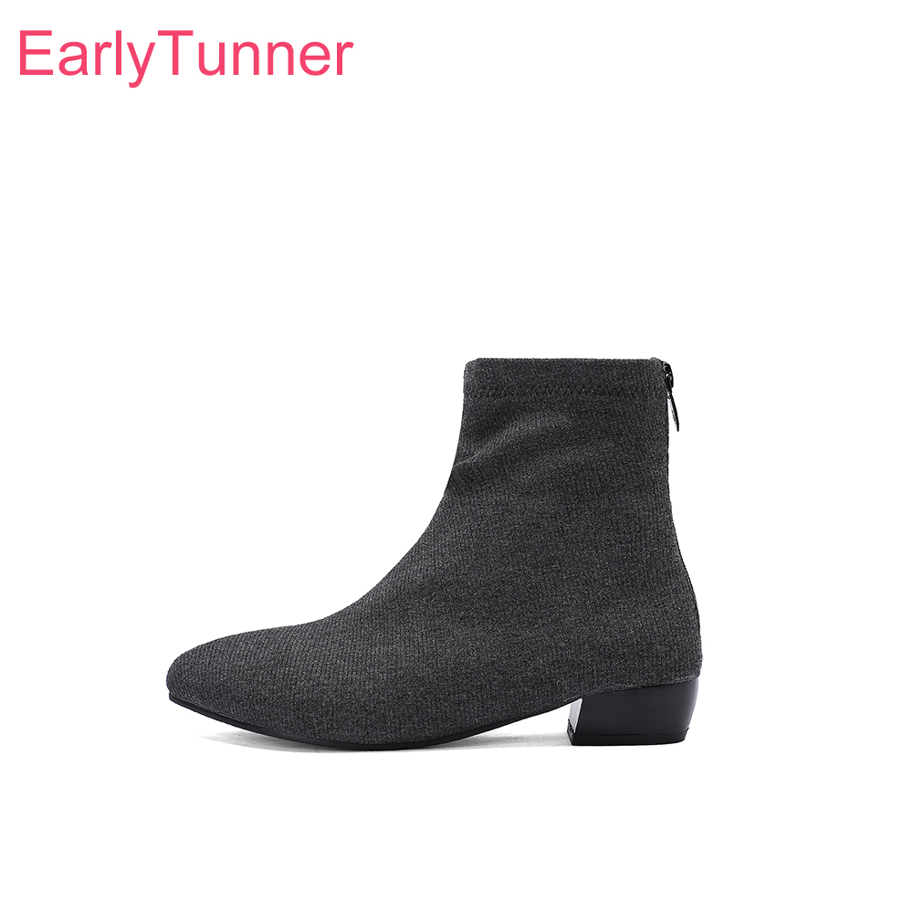 Women'S Shoes In Size 12 - Autumn New Fashion Grey Rose Women