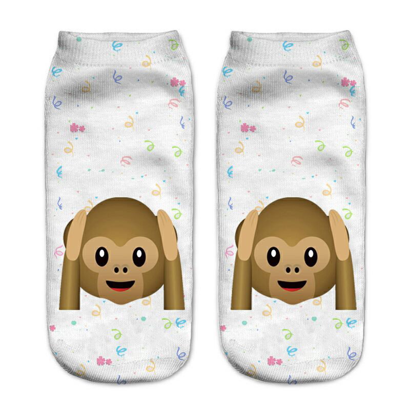 Women Shoes Us To Eu - Fashion Cute Unisex 3D Printing Monkey
