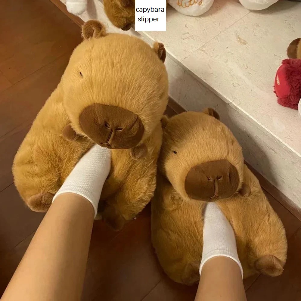 Novelty capybara slippers unis - Women Shoes Winter review and price