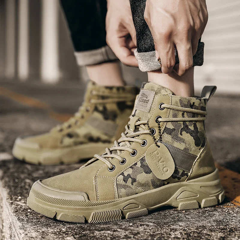 High-Top Boots for Men Autumn  - Suede Ankle Boot review and price