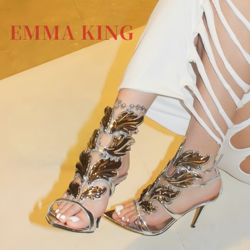 Women's Metallic Winged High H - Metallic Heel Sandal review and price