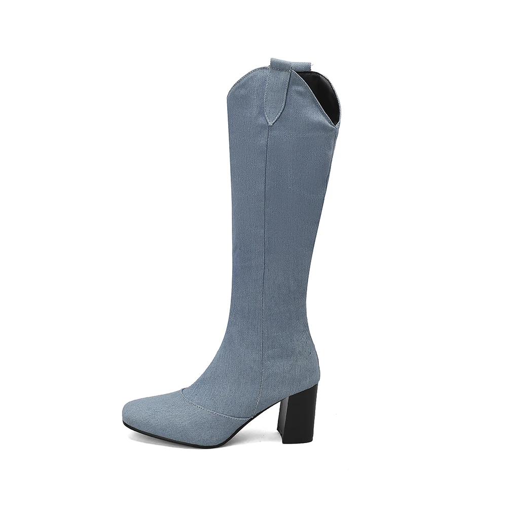 New Winter Black Blue Women Kn - Women'S Shoes In Size 12 review and price