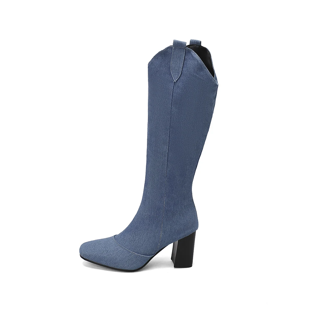 New Winter Black Blue Women Kn - Women'S Shoes In Size 12 review and price