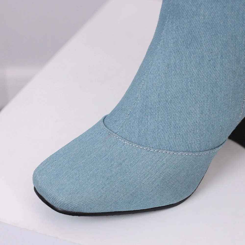 New Winter Black Blue Women Kn - Women'S Shoes In Size 12 review and price