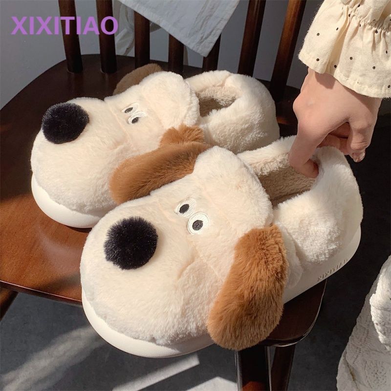 Size36-45 Hug Dog Slippers Gir - Women Shoes Winter review and price