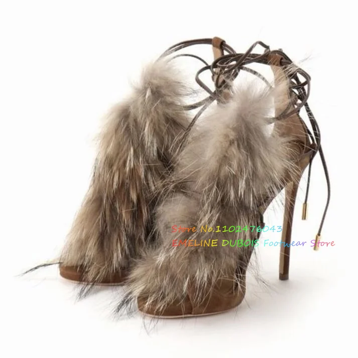 Fur Decor High Heel Ankle Boot - Suede Ankle Boot review and price