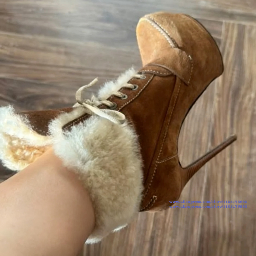 Brown Suede Stiletto Heels Ank - Suede Ankle Boot review and price