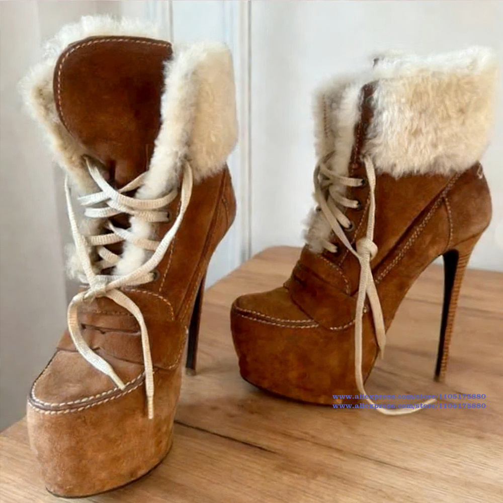 Brown Suede Stiletto Heels Ank - Suede Ankle Boot review and price