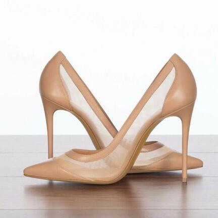 Sexy Nude Pink Black Suede Mes - Women'S Shoes In Size 12 review and price