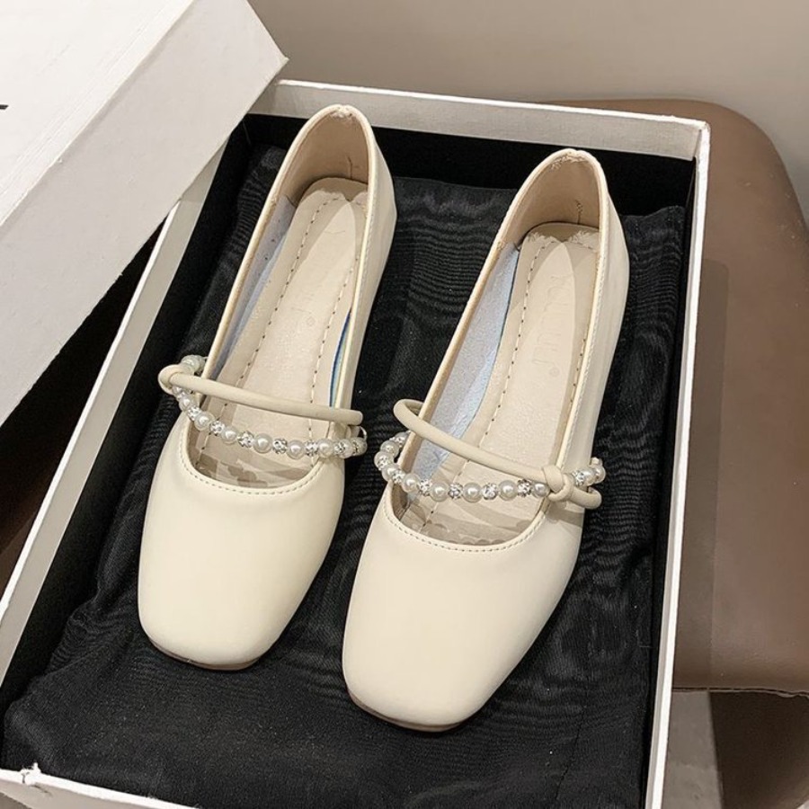 New Elegant French Flat Shoes  - Women Shoes Elegant review and price